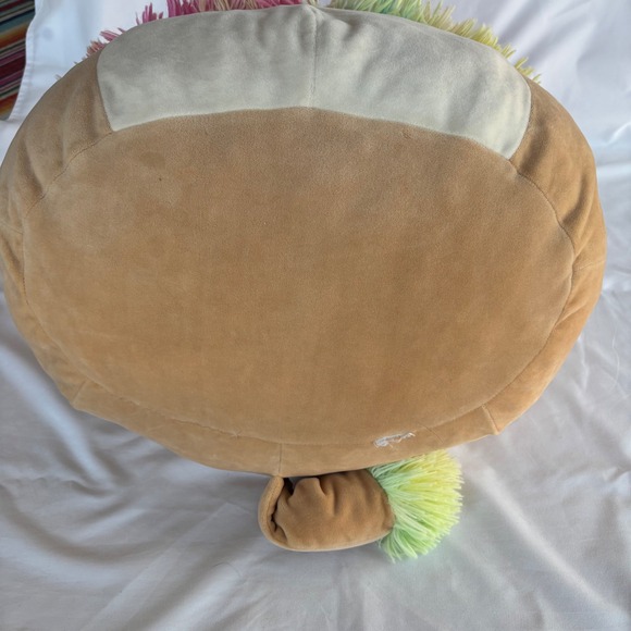 Squishmallow Leonard the Lion Large 16 Inch Rainbow Mane Tan Plush Toy Plushie - Picture 6 of 6